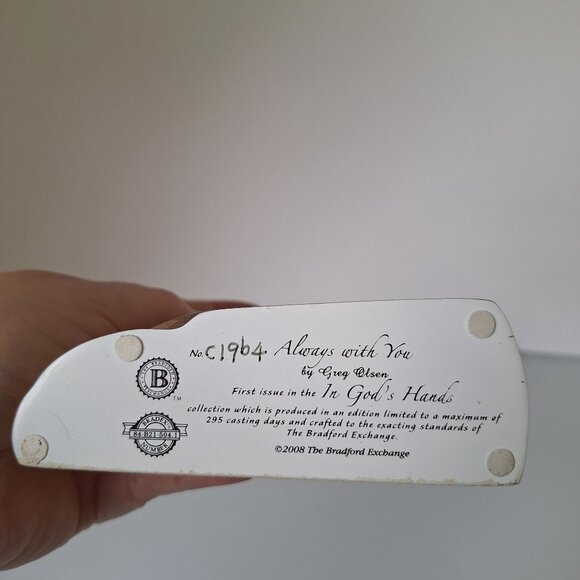 LTD EDITION BRADFORD EXCHANGE PRAYING HANDS I AM WITH YOU ALWAYS BY GREG OLSEN - Picture 6 of 6